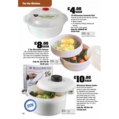 601158 2 Tier Microwave Steamer