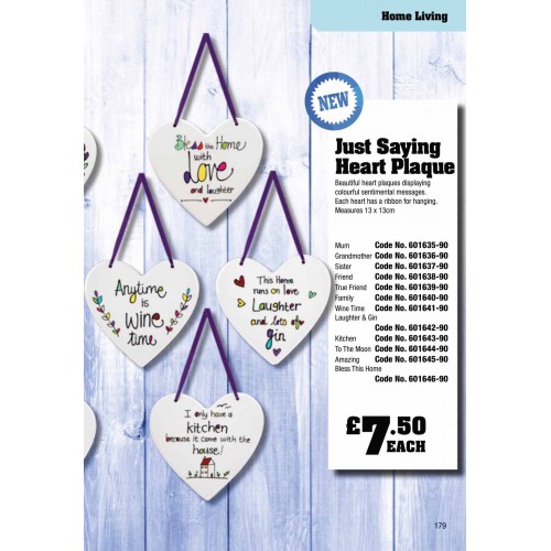 601636 Just Saying Heart Plaque - Grandmother