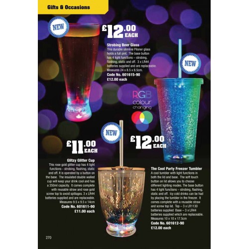 601611 Glitzy Glitter Cup 