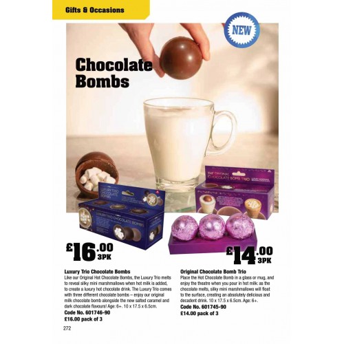 601746 Luxury Trio Chocolate Bombs