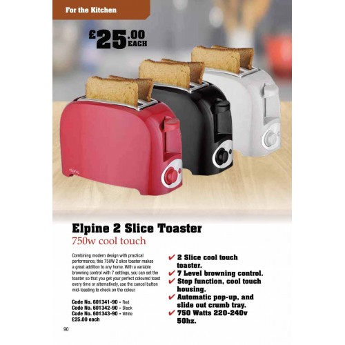 601342 Toaster Black