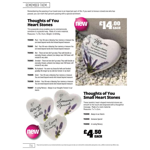 700889 Thoughts Of You Small Heart Stones Someone Special