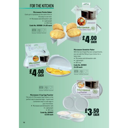 600999 Fig&Olive Microwave Potato Baker 