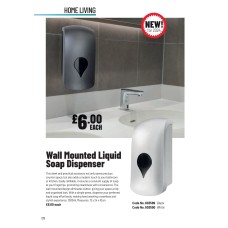 603589 Wall Mounted Liquid Soap Dispenser Black