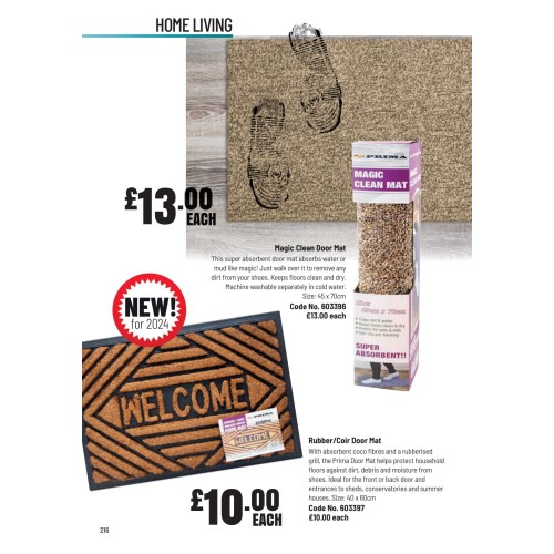 603397 Rubber/Coir Door Mat