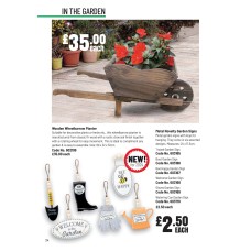 603165 Metal Novelty Garden Sign Trowel