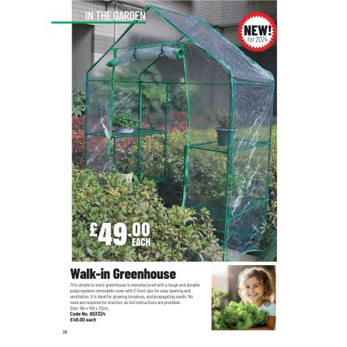 603324 Walk-in Greenhouse