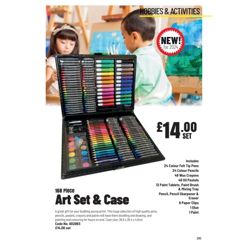 602883 168pc Paint Set