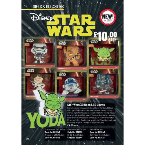 602843 Star Wars 3D Deco LED Lights - Yoda