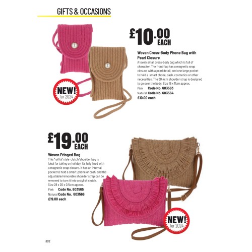 603565 Woven Fringed Bag Pink