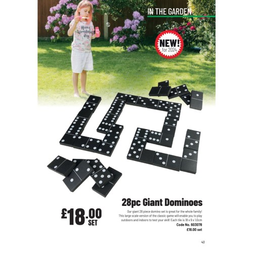 603078 28pc Giant Dominoes