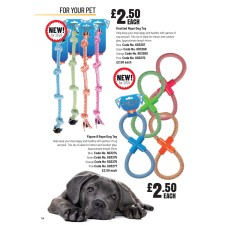 603267 Knotted Rope Dog Toy Blue