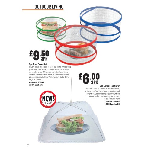 603417 2pk Large Food Cover