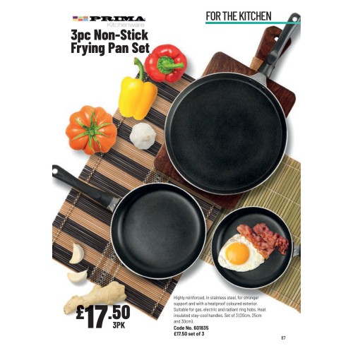 601835 3pc Non-Stick Frying Pan Set