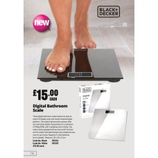 701234 B+D Digital Bathroom Scale Black