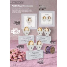 701055 Pebble Angel Frame- Mum 