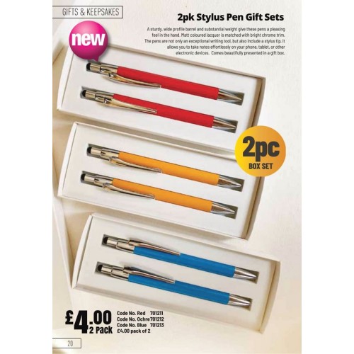 701211 2pk Pen Gift Set Red