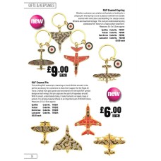 701197 RAF Enamel Keyring - Spitfire