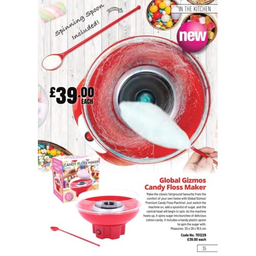 701229 Global Gizmos Candy Floss Maker