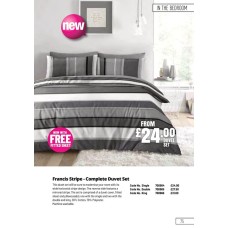 700964 Francis Stripe - Duvet Set - Single