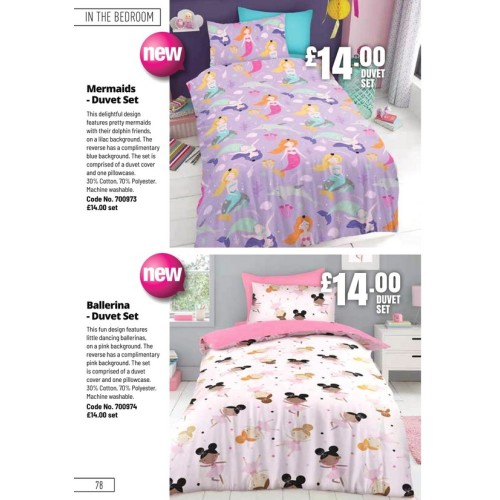 700973 Mermaids - Duvet Set