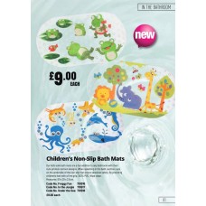 701016 Children’s Non-Slip Bath Mats-Froggy Fun