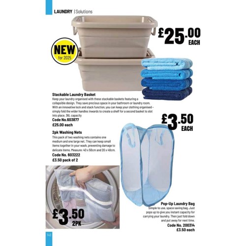 603877 Stackable Laundry Basket