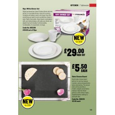 605209 16pc White Dinner Set