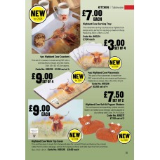 605214 Highland Cow Serving Tray