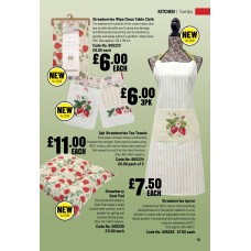 605223 Strawberries Wipe Clean Table Cloth