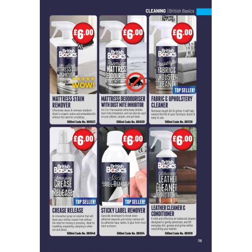 BB1139 Fabric & Upholstery Cleaner