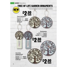 603850 Tree Of Life Thermometers Light Grey