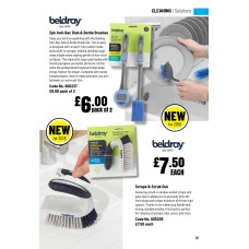 605237 2pk Anti-Bac Dish & Bottle Brushes