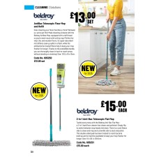 605250 AntiBac Telescopic Floor Mop and Refill