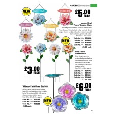 605059 Flower Welcome Signs - Blue