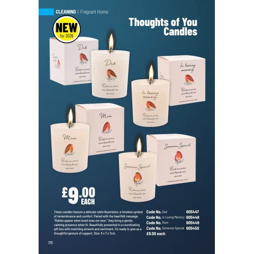 605447 Thoughts of You Candles - Dad