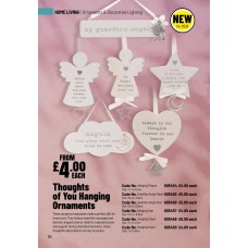 605454 Thoughts of You - Hanging Plaque