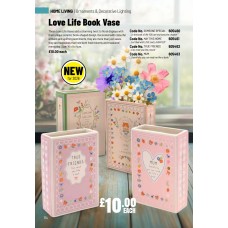 605463 Love Life Book Vase - Mum
