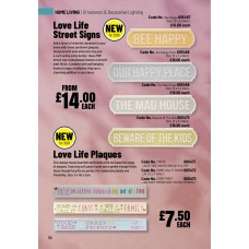605467 Love Life Street Signs - Bee happy