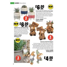 605079 3pk Cute Ceramic Pot