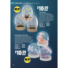 605323 LED Floral Egg - Lemon