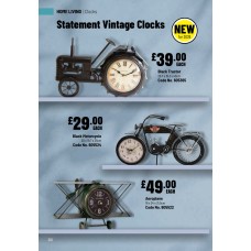 605522 Hometime Metal Clock - Aeroplane 