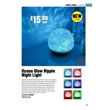 605367 Ocean Glow Ripple Night Light