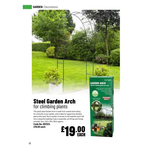 601324 Steel Garden Arch