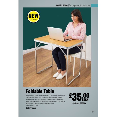 605394 Foldable Table