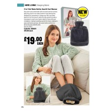 605531 3 in 1 Hot Water Bottle Hand & Foot Warmer