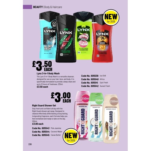 605540 Lynx 3-in-1 Body Wash - Africa