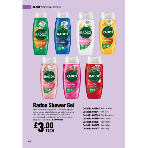 603551 Radox Shower Gel - Feel Uplifted