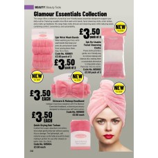 605601 Glamour Essentials 2pk Wrist Wash Bands