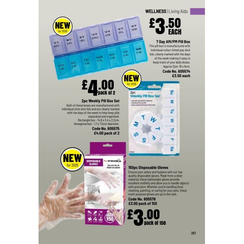 605575 2pc Weekly Pill Box Set